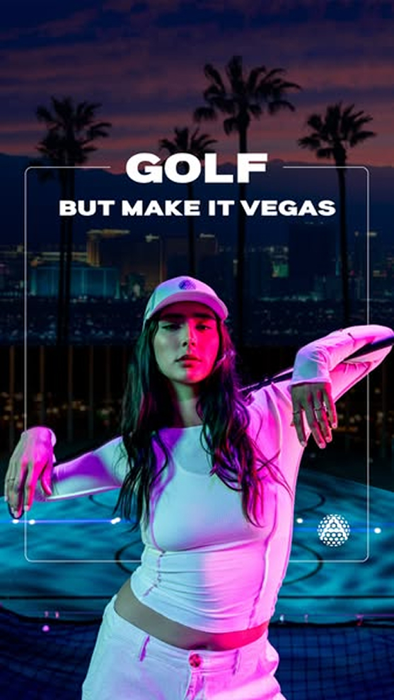 Sample paid creative for Atomic Golf — driving high-intent clicks to the brand homepage.